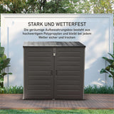 Olsen & Smith MASSIVE Kapazität 1170L Outdoor Garten Storage Box Kunststoff Schuppen Müll - wetterfest mit Holz-Effekt