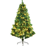 Olsen & Smith Pre-Lit 6ft Premium Victorian Pine Multi-Function Artificial Christmas Tree with Warm White LED Lights, Next Day Delivery Available